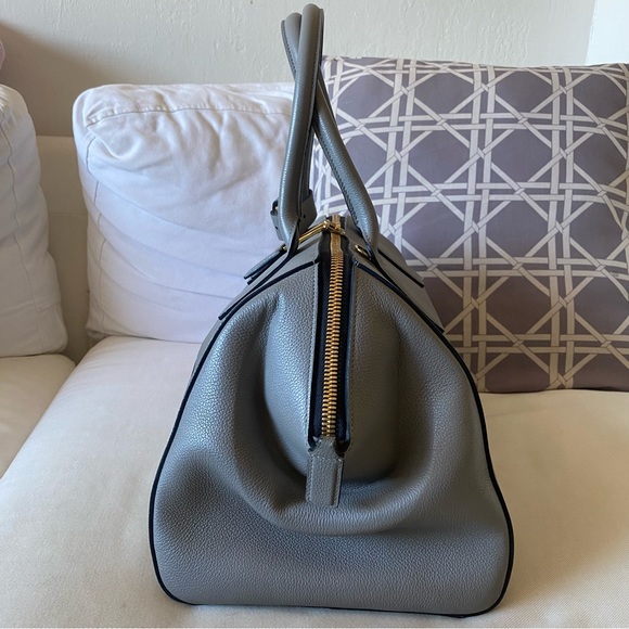 Auth Marc Jacobs Italy Medium Incognito Satchel Bag Grey Gold - Picture 6 of 14